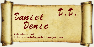 Daniel Denić vizit kartica